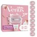 Gillette Venus ComfortGlide Spa Breeze scheermesjes voor dames, pak van 8 scheermesvullingen, Lubrastrip met een vleugje botanische oliën, 2 flexibele gelstaven voor een comfortabele scheerbeurt