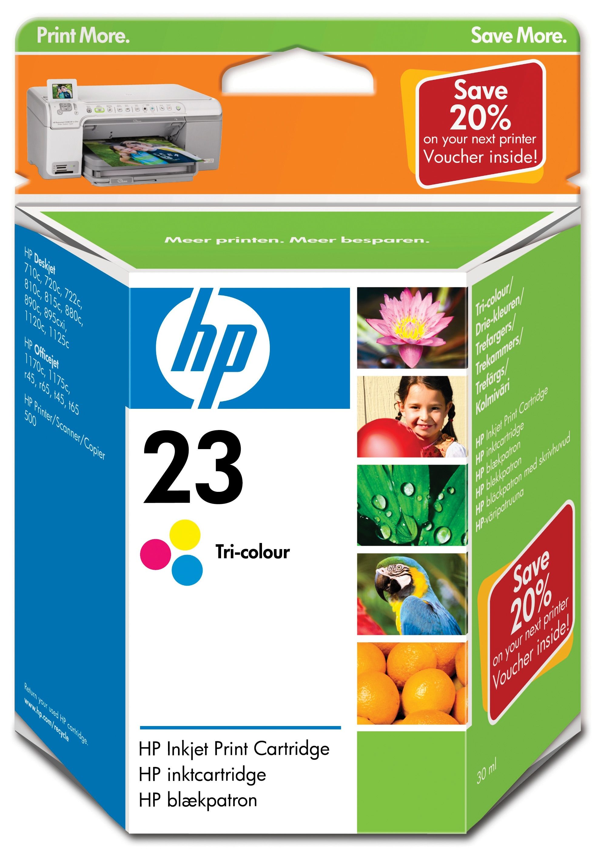 HP C1823DE single pack / cyaan, geel, magenta