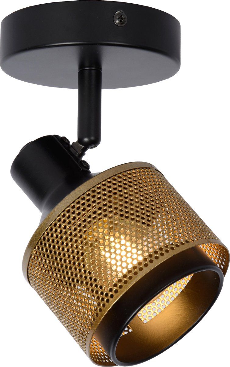 Lucide RAFA Wandspot - 1xE14 - Zwart - Metaal - 2022