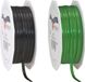 Merkloos Cadeaulint/sierlint pakket - zwart/groen - 3 mm x 50 meter - Hobby/decoratie/knutselen