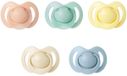 NUBY Set van 5 orthodontische fopspenen - Siliconen - 6-18 mois - Multicolore