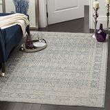 Safavieh Vintage Inspired Indoor Woven Area Rug, Archive Collection, ARC674, Blauw & Grijs, 155 X 229 cm