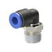 RIEGLER L-steekschroefverbinding »blauwe serie«, draaibaar, R 1/2 a, voor buitenslang Ø 16 mm, werkdruk max. 15 bar, KS/MS niet, L=33,5 mm