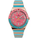 Timex Q Malibu TW2U81500 Horloge - Staal - Multi - Ø 36 mm