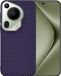 Techsuit Hoesje geschikt voor Huawei Pura 70 Ultra - Carbonite FiberShell Carbon Back Cover - Paars