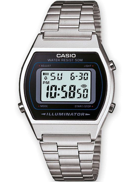 Casio Vintage B640WD-1AVEF Unisex Horloge 35 mm - Zilverkleurig