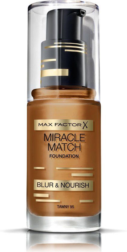 Max Factor Miracle Match Liquid Foundation - 95 Tawny - 30ml