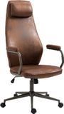 CLP Pocatello Bureaustoel - Ergonomisch - Armleuning - cognac
