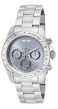 Invicta Speedway ILE9211A Herenhorloge – Entanche – analoog – kwartsuurwerk – roestvrij staal met grijze wijzerplaat – 39 mm, zilver., Armband