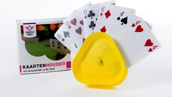 Longfield Kaarthouder kunststof - Geel