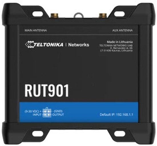 Teltonika RUT901 - Industrial LTE WiFi Router - Zwart