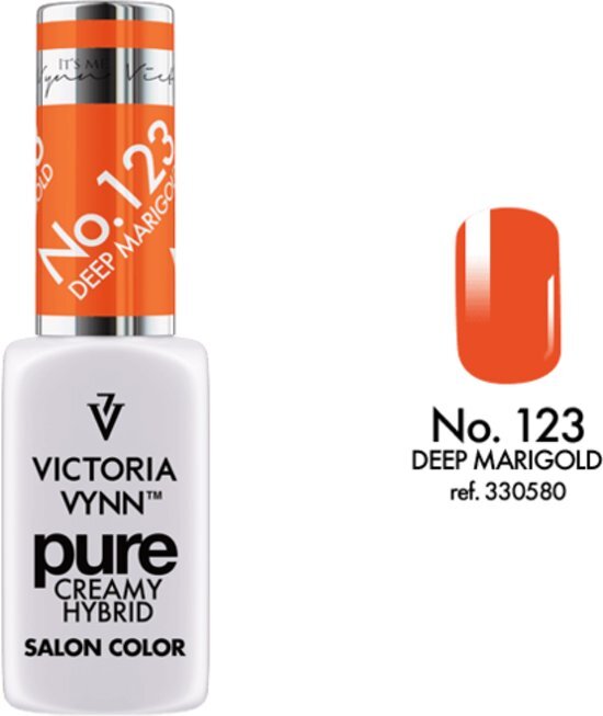 VICTORIA VYNNâ„¢ Gel Nagellak - Gel Polish - Pure Creamy Hybrid - 8 ml - Marigold Deep - 123