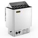 VEVOR Poêle de sauna 9 kW, poêle de sauna électrique 380 V - 415 V, poêle de sauna en acier inoxydable 20 kg de pierres de sauna, poêle de sauna électrique 2 réglages (température, temps), pour sauna de 9-13 m³, hauteur 190 cm, avec support mural