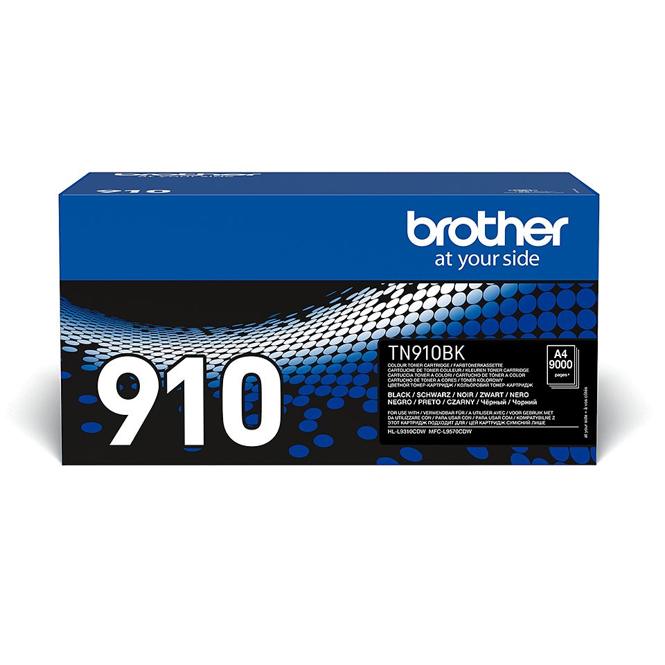 Brother TN-910BK Black Toner Cartridge - Original - 9,000 Pages