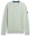 Tom Tailor - Gebreide trui van katoen - Maat M - soft greyish green