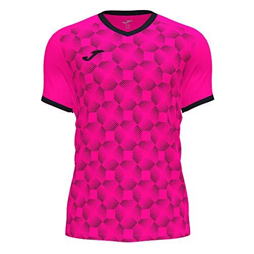 Joma T-shirt met korte mouwen Supernova III Fluor Roze Zwart, 102263.031.4xS-3xS