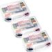Plasticforte Coffret de rangement - 4x - 8 compartiments - plastique - transparent - 36 x 28,5 x 6 cm - organisateurs