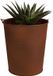 Sunnydays Emmer/plantenpot/bloempot - zink - roestbruin - D13 x H14 cm