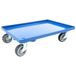 Kruizinga Dolly massief blauw 600x400 mm - draagkracht 250 kg