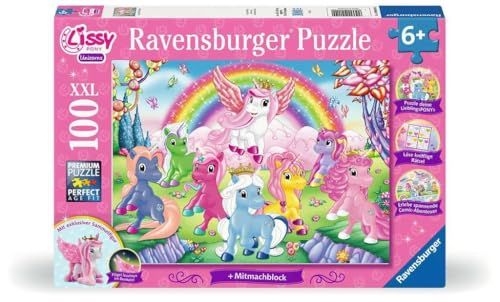 Ravensburger Kinderpuzzle 100 Teile - Lissy Pony Activity Puzzle