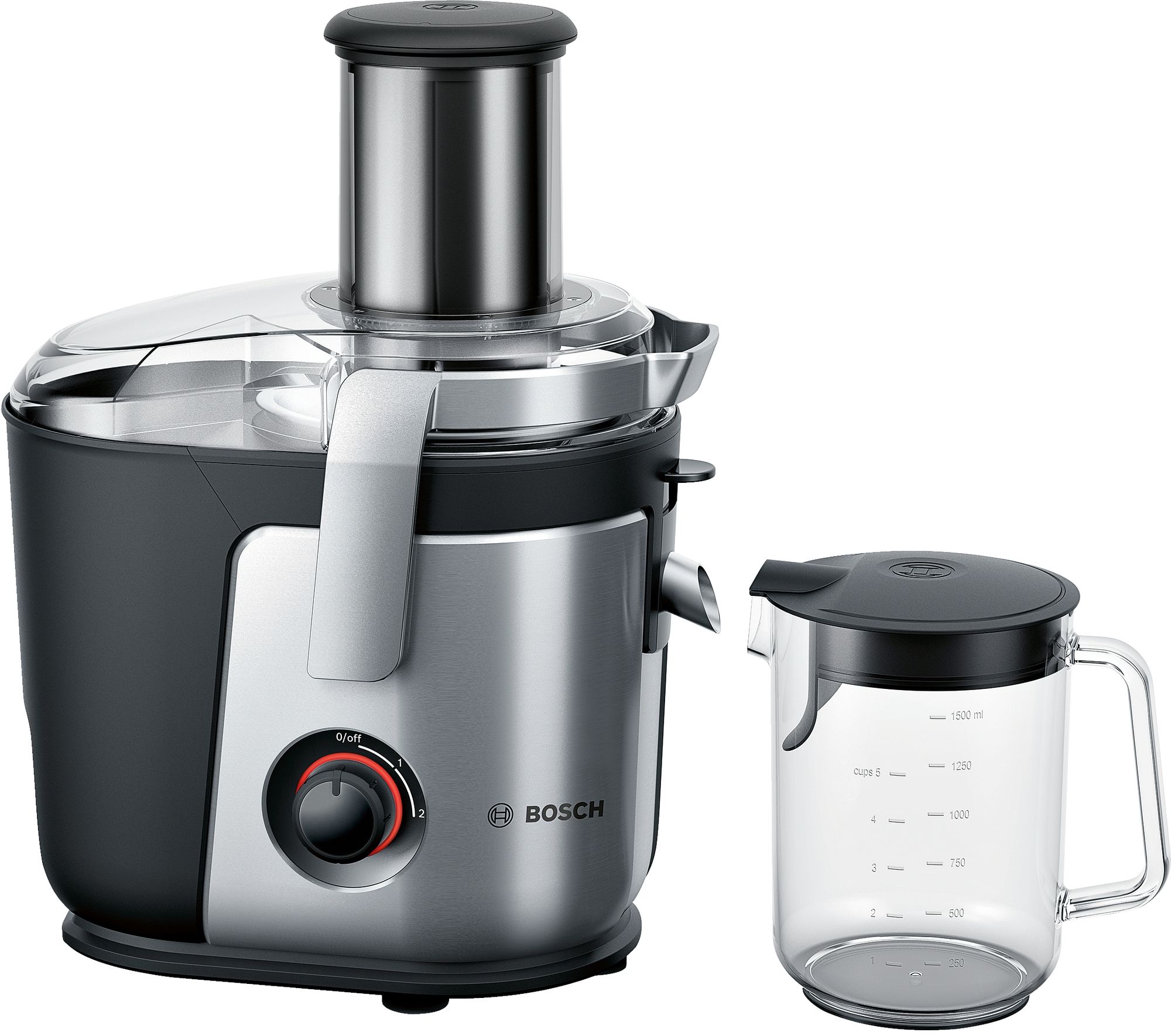 Bosch MES4000 Sapcentrifuge - 1000W - Zwart/Grijs/RVS