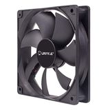 UNYKAch Computerventilator 120 mm, 51800, zwart, basic, 1200 rpm, 4-polig, 7 vleugels, stil