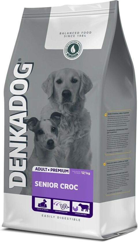 DENKADOG Senior Croc Nierdieet - Hondenvoer - 12.5 kg