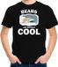 Bellatio Decorations Bears are serious cool Dieren ijsberen t-shirt zwart kinderen - cadeau shirt ijsbeer/ ijsberen liefhebber - kinderkleding / kleding 158/164