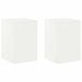 vidaXL Plantenstand - 2 pcs - Wit - 40 x 40 x 60 cm - Staal