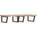 Maison Exclusive - Étagère de lavabo murale en acier et bois d'acacia massif