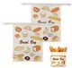 Solidchoice - Set de 2 Sacs à pain réutilisables en cire d'abeille 43 x 33 cm