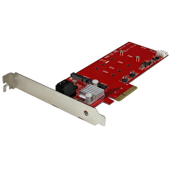 StarTech.com 2x M.2 NGFF SSD RAID controller kaart met 2x SATA III poorten PCIe