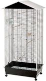 Ferplast Voliere Nota Vogelkooi - Wit/Zwart - 76.5x57x161.5 cm