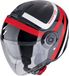 Scorpion EXO-City II Riva Zwart Rood Jethelm - Helm
