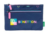 2141 Benetton Schoolpennenzak Cool Marineblauw