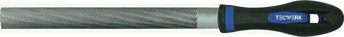 TECWERK Werkplaatsvijl DIN 7261 L.150mm Q.16x5mm Kap 2 Half rond 2K-Ergo