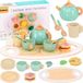 Jouets de cuisine en bois pour enfants, service à thé, 15 pièces