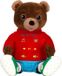 GIPSY TOYS Peluche Musicale Petit Ours Brun, 28 cm, Conteur d'Histoires, Edition 50 Ans
