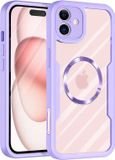 Techsuit Hoesje geschikt voor Apple iPhone 16 - ColorVerse 360 Case met Screenprotector - Geschikt voor MagSafe - Paars