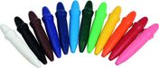 Giotto Box of 10 unbreakable wax crayons + 1 sharpener