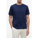 Tommy Hilfiger T-shirt Interlock Embossé Carbon Navy
