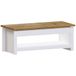 Vida Designs Arlington Salontafel Sliding Top Met Opslag 1 Plank MDF Woonkamer (Wit)