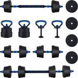 vidaXL Ensemble de fixation 4-en-1 - 30kg - Noir et Bleu