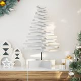 Prolenta Maison Exclusive Kerstboom om te versieren, wit, 80 cm, massief grenenhout