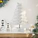 Prolenta Maison Exclusive Kerstboom om te versieren, wit, 80 cm, massief grenenhout