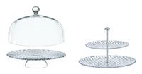 Nachtmann Bossa Nova Cake/Cake/Glazen kap, Ø 30 cm, kristalglas, Transparant
