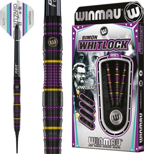 Winmau Simon Whitlock 85% Soft Tip Dartpijlen - 20 g - 3 stuks