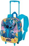 Karactermania Disney Lilo en Stitch Kleine Peuter Kleuter 3D Rugzak Trolley Wielen Rugtas Backpack Turquoise Polyester 7L