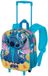 Karactermania Disney Lilo en Stitch Kleine Peuter Kleuter 3D Rugzak Trolley Wielen Rugtas Backpack Turquoise Polyester 7L