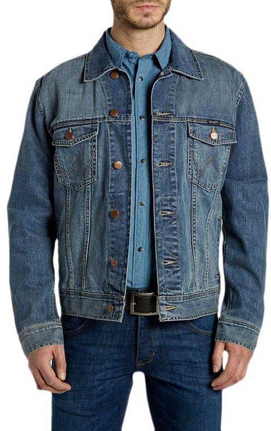 Wrangler CLASSIC JACKET Men's Jeans Jacket - MID STONE - Size L